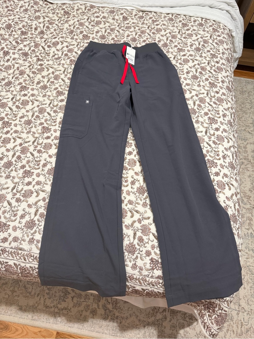 Figs Charcoal Isabel high rise wide leg size S/Tall